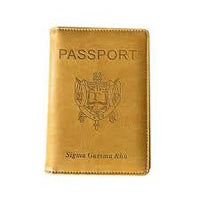 SGRho Leather Passport Cover