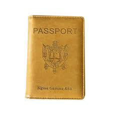 SGRho Leather Passport Cover