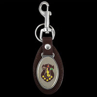 Iota leather FOB keychain