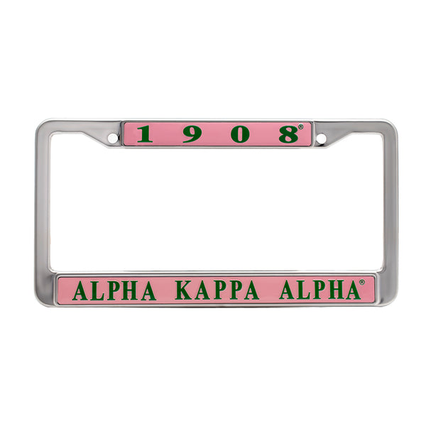AKA® Metal License Frame – Black Greek Life, LLC