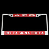 Delta Mirror License Plate Frame