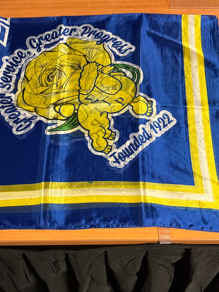 SGRho silk scarf