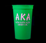 AKA 22 OZ Plastic Stadium Cup