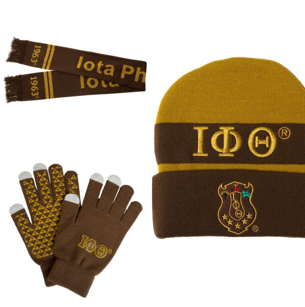 Iota Phi Theta® Hat, Scarf & Gloves Set