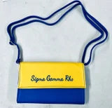 Sigma Gamma Rho Faux Leather Crossbody/Clutch Purse