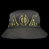 Alpha Embroidered Bucket Hat
