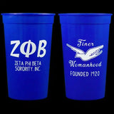 Zeta 22 OZ Plastic Stadium Cup