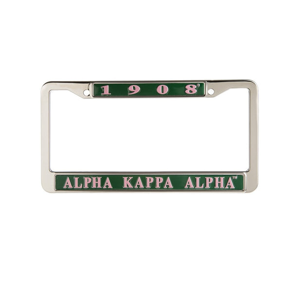 AKA® Metal License Frame – Black Greek Life, LLC