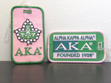 AKA Embroidered Luggage Tag