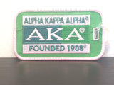 AKA Embroidered Luggage Tag