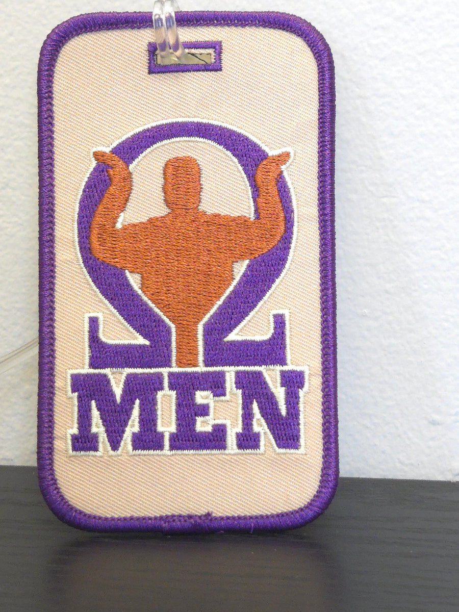 Omega Embroidered Luggage Tag – Black Greek Life, LLC