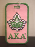 AKA Embroidered Luggage Tag