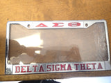 Delta Mirror License Plate Frame