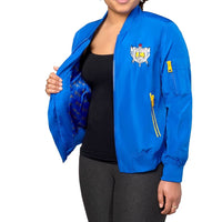 SGRho Satin Bomber Jacket