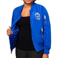 Zeta Satin Bomber Jacket