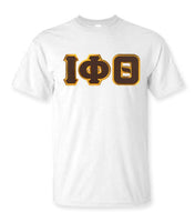 3 Letter Embroidered T-Shirt -White