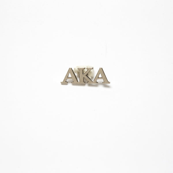 AKA® 3 Letter Silver Pin