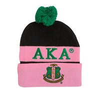 Black AKA® Scarf, Gloves, and  Embroidered Hat Set