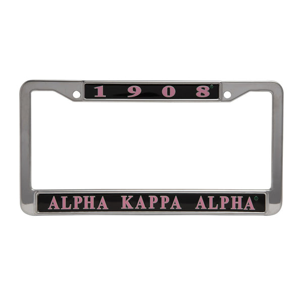 AKA® Metal License Frame – Black Greek Life, LLC