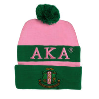 Black AKA® Scarf, Gloves, and  Embroidered Hat Set