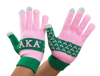 Black AKA® Scarf, Gloves, and  Embroidered Hat Set