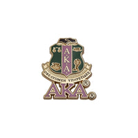 AKA 3D Shield Pin w/ Letters