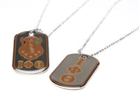 Iota Epoxy Dog Tag Necklace