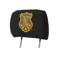 Black Car Seat Headrest Cover - Iota Phi Theta